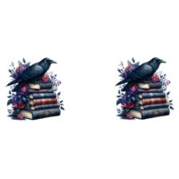 Books and Crow - Mug Design
