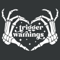 Trigger Warnings skelly heart  - Hoodie Design