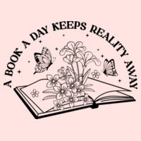 A Book a Day Keeps reality away - Hoodie Design