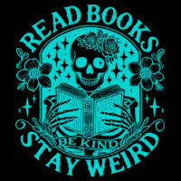 Read Books Stay Weird 1 Blue - Hoodie Design