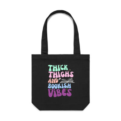 Thick Thighs and Bookish Vibes - Tote Thumbnail
