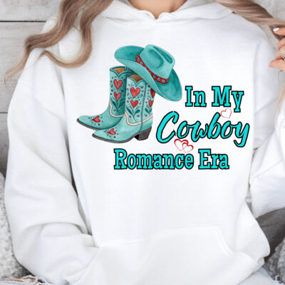 In My Cowboy Romance Era Hoodie Thumbnail