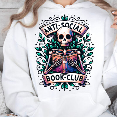 Anti Social Bookclub Hoodie Thumbnail