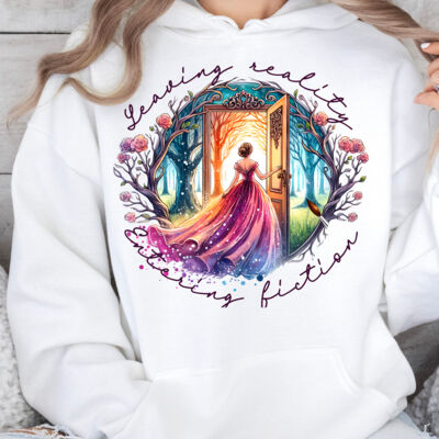 Leaving Reality and Entering Fiction Hoodie Thumbnail