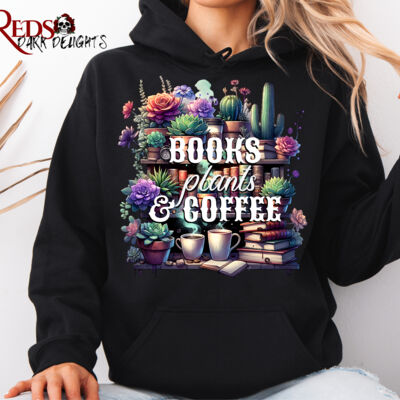 Books, Plants & Coffee - Hoodie Thumbnail